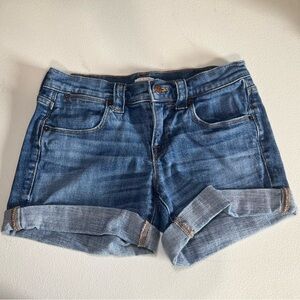 J. Crew Stretch Rolled Cuff Denim Shorts Women’s Size 25